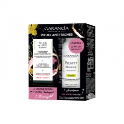 GARANCIA ECLAIR DE LUNE Rituel anti taches Double sérum Flacon de 30 ml + Pschitt magique visage 30 ml offert GARANCIA ECLAIR DE LUNE Rituel anti taches Double sérum Flacon de 30 ml + Pschitt magique visage 30 ml offert