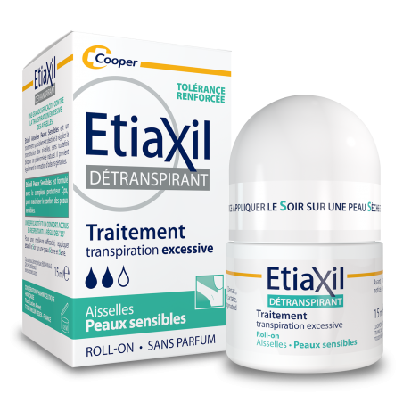 ETIAXIL AISSELLES Détranspirant Peaux Sensibles Bille de 15ml