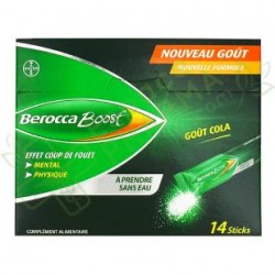 BEROCCA BOOST Boite de 14 sticks goût cola