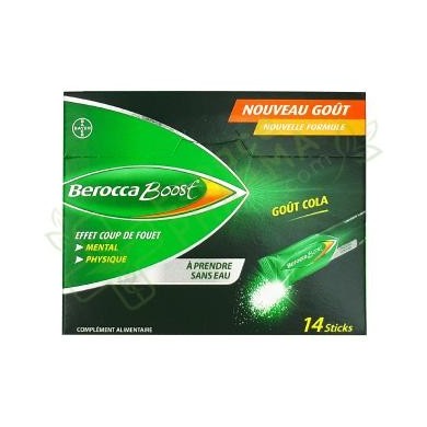 BEROCCA BOOST Boite de 14 sticks goût cola BEROCCA BOOST Boite de 14 sticks goût cola