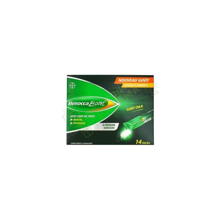 BEROCCA BOOST Boite de 14 sticks goût cola