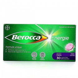 BEROCCA Energie Comprimés effervescents goût cassis Boite de 30