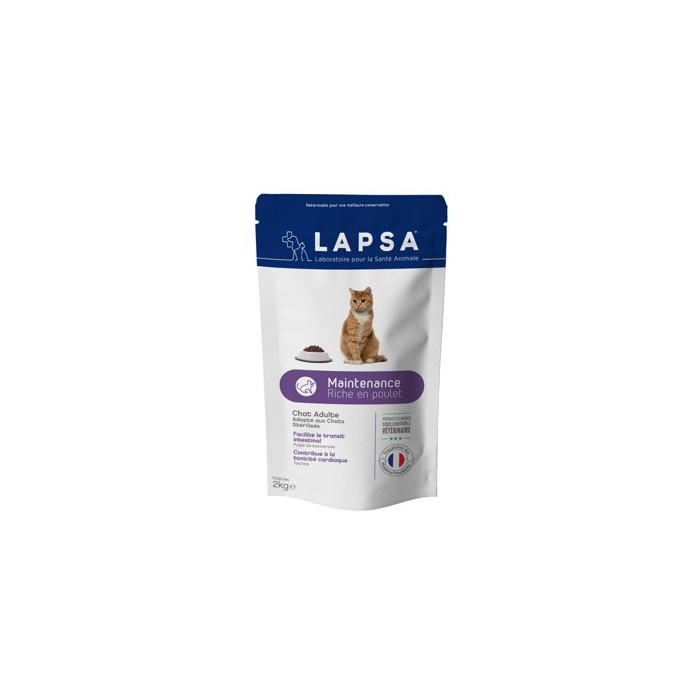 LAPSA Croquettes MAINTENANTCE pour chats adultes Sachet de 2kg