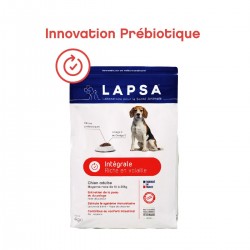 LAPSA Croquettes Chien Adulte moyenne race Intégrale - Prébio dynamic Sachet de 12 kilos