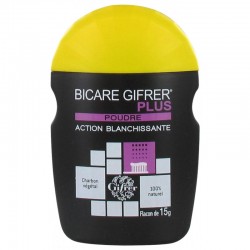 Gifrer Bicare Plus Poudre action blanchissante au charbon Flacon de 15 grammes