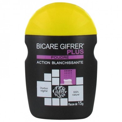 Gifrer Bicare Plus Poudre action blanchissante au charbon Flacon de 15 grammes Gifrer Bicare Plus Poudre action blanchissante au charbon Flacon de 15 grammes