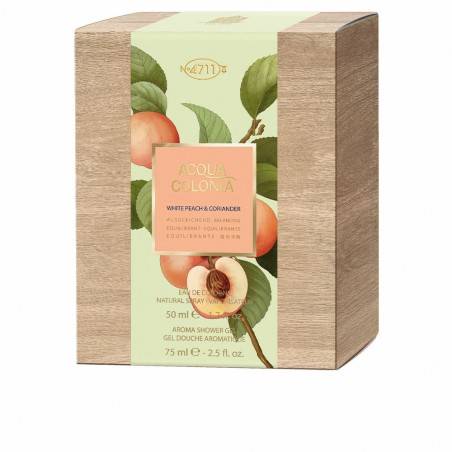 ACQUA COLONIA WHITE PEACH & CORIANDER COFFRET eau de clogne 50 ml + gel douche 75 ml