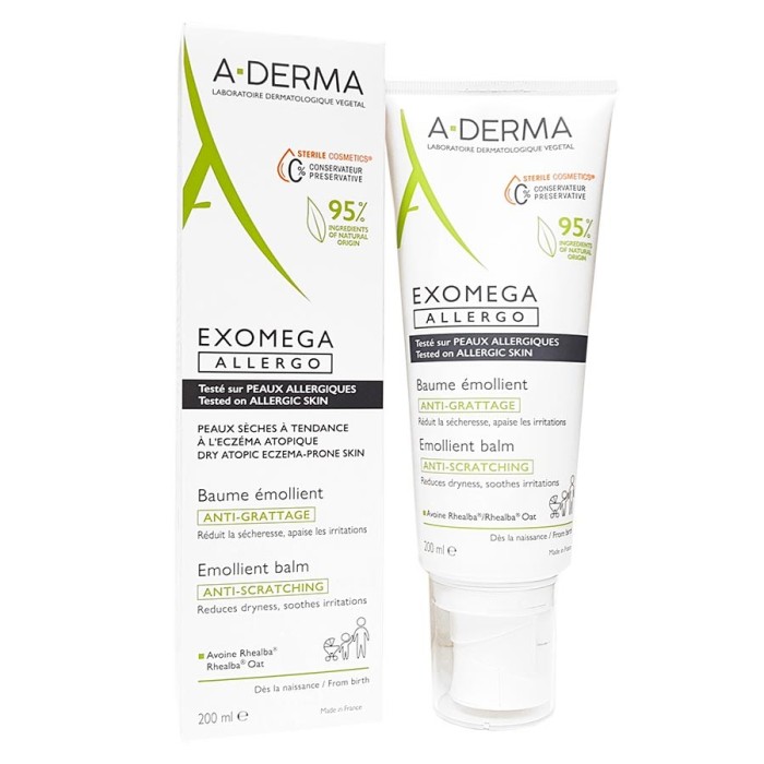 ADERMA Exomega Allergo baume émollient Aderma Tube de 200ml