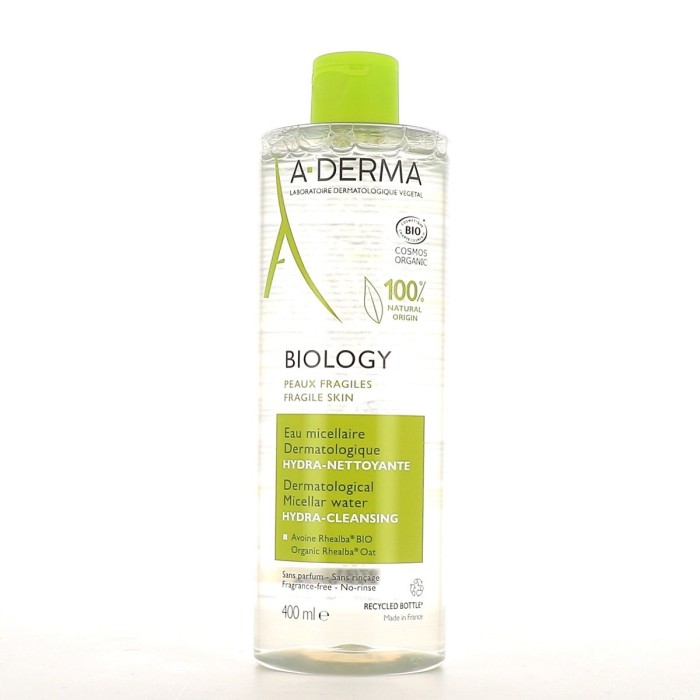 ADERMA BIOLOGY Eau micellaire dermatologique hydra-nettoyante Flacon de 200 ml