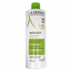 ADERMA BIOLOGY LAIT DÉMAQUILLANT BIO Flacon de 400 ML