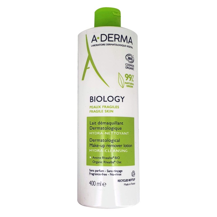 ADERMA BIOLOGY LAIT DÉMAQUILLANT BIO Flacon de 400 ML