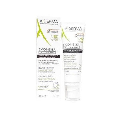 ADERMA Exomega Allergo baume émollient Aderma Tube de 40ml ADERMA Exomega Allergo baume émollient Aderma Tube de 40ml