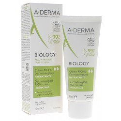 ADERMA BIOLOGY Crème riche dermatologique hydratante TUBE DE 40 ML ADERMA BIOLOGY Crème riche dermatologique hydratante TUBE DE 40 ML