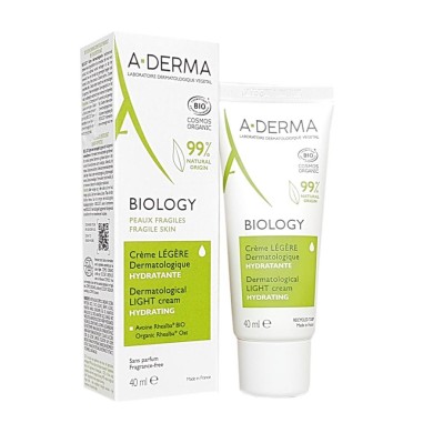 ADERMA BIOLOGY Crème légère dermatologique hydratante Tube de 40 ml ADERMA BIOLOGY Crème légère dermatologique hydratante Tube de 40 ml