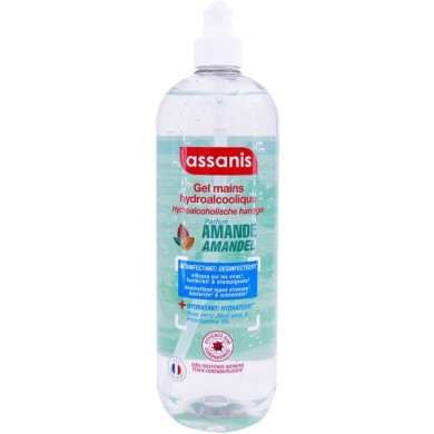 ASSANIS Gel Hydroalcoolique Amande Flacon pompe de 980ml ASSANIS Gel Hydroalcoolique Amande Flacon pompe de 980ml