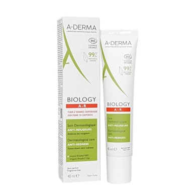 Aderma  Biology AR soin dermatologique anti-rougeurs Tube de 40ml Aderma  Biology AR soin dermatologique anti-rougeurs Tube de 40ml