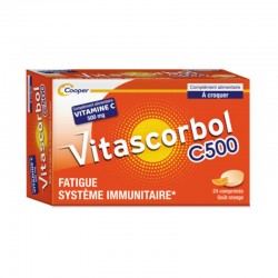VITASCORBOL Vitamine C 500 mg Boite de 20 comprimés à croquer