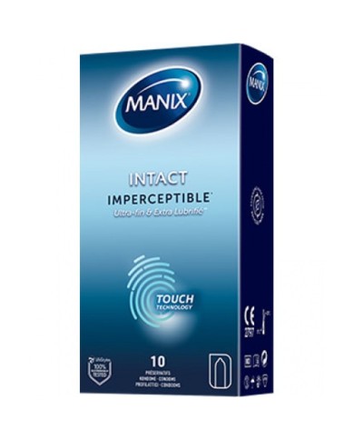 MANIX Intact imperceptible ultra fin et lubrifié Boite de 10 préservatifs