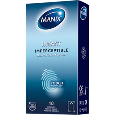 MANIX Intact imperceptible ultra fin et lubrifié Boite de 10 préservatifs