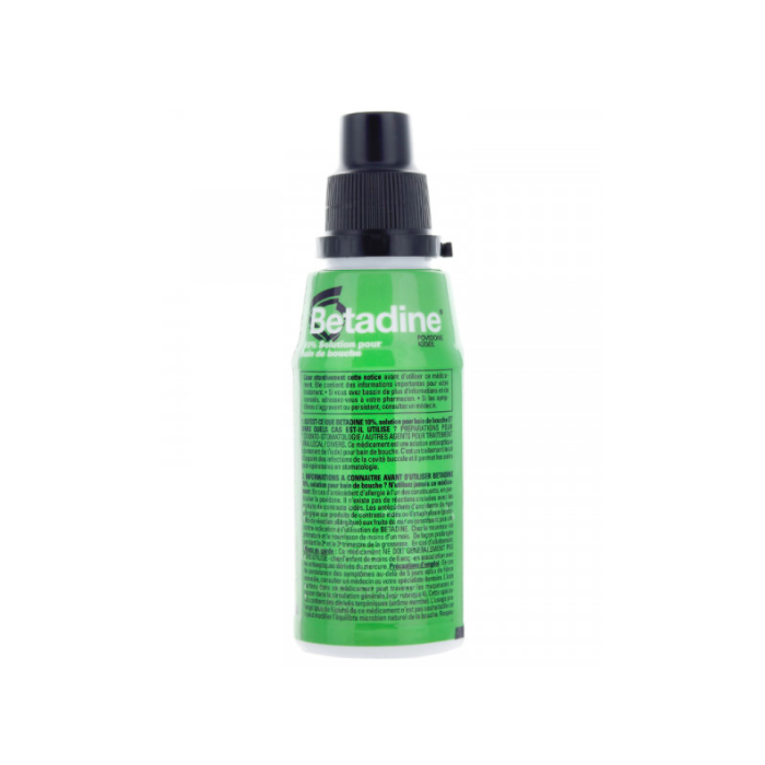 BETADINE Verte 10% BAIN DE BOUCHE Flacon de 125 ml