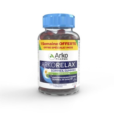 Arkorelax Sommeil Gummies  Boite de 60 gommes ( 1semaine offerte)