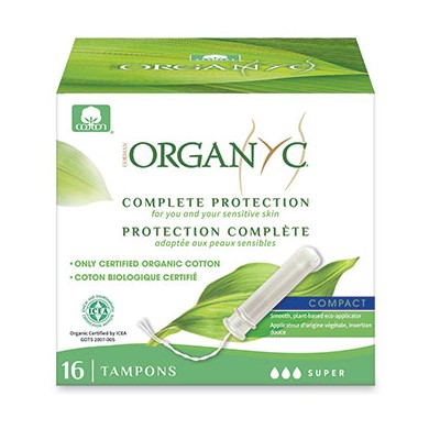 ORGANYC Boite de 16 tampons "SUPER" BIO avec applicateur ORGANYC Boite de 16 tampons "SUPER" BIO avec applicateur