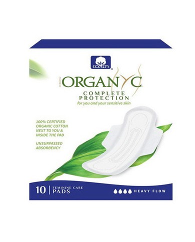 ORGANYC Serviette extra fine BIO Flux abondant Boite de 10