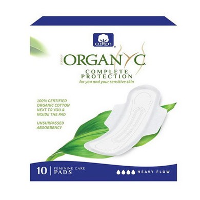 ORGANYC Serviette extra fine BIO Flux abondant Boite de 10 ORGANYC Serviette extra fine BIO Flux abondant Boite de 10
