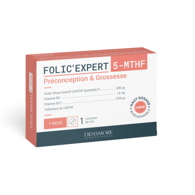 FOLIC'EXPERT Préconception et grossesse Boite de 90 comprimés  3 mois FOLIC'EXPERT Préconception et grossesse Boite de 90 comprimés  3 mois