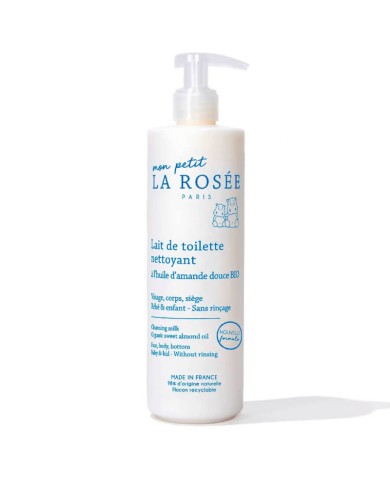 Mon petit LA ROSEE Lait de toilette nettoyant bébé Flacon pompe de 400 ml Mon petit LA ROSEE Lait de toilette nettoyant bébé Flacon pompe de 400 ml