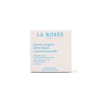 LA ROSEE Savon surgras ultra doux au beurre de karité BIO Pain de 100 grammes LA ROSEE Savon surgras ultra doux au beurre de karité BIO Pain de 100 grammes
