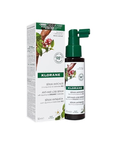 Klorane Sérum antichute Quinine et Edelweiss Flacon de 100ml Klorane Sérum antichute Quinine et Edelweiss Flacon de 100ml