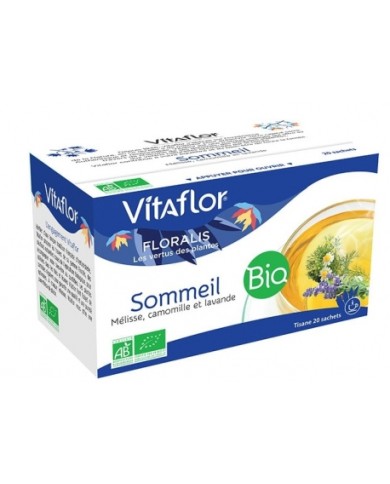 VITAFLOR SOMMEIL BIO BOite de 20 sachets de tisanes