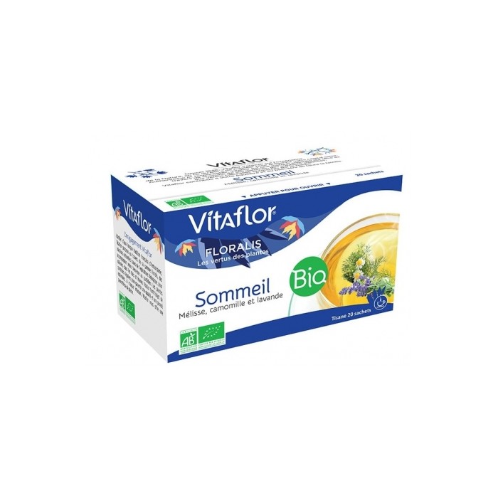 VITAFLOR SOMMEIL BIO BOite de 20 sachets de tisanes
