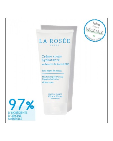 LA ROSEE Crème corps hydratante Flacon pompe de 400 ml LA ROSEE Crème corps hydratante Flacon pompe de 400 ml