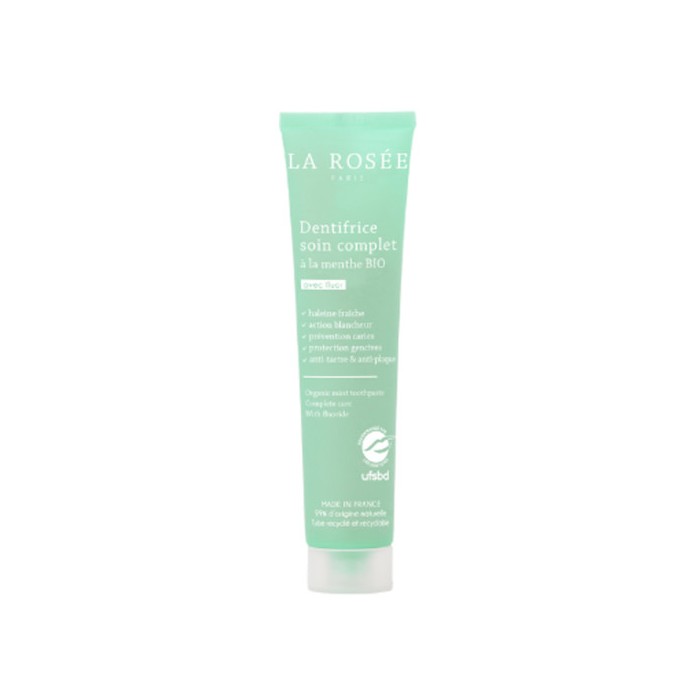 LA ROSEE Dentifrice soin complet à la menthe BIO Tube de 75 ml LA ROSEE Dentifrice soin complet à la menthe BIO Tube de 75 ml