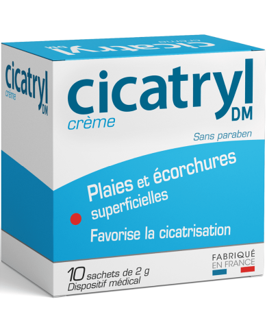 CICATRYL crème cicatrisante Boite de 10 Sachets de 2g CICATRYL crème cicatrisante Boite de 10 Sachets de 2g