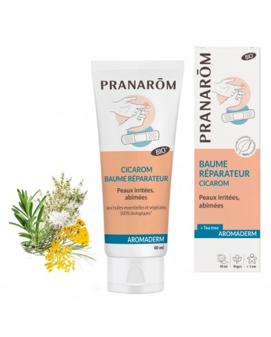PRANAROM AROMADERM Cicarom Baume réparateur Tube 40 ml PRANAROM AROMADERM Cicarom Baume réparateur Tube 40 ml