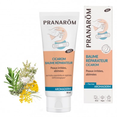 PRANAROM AROMADERM Cicarom Baume réparateur Tube 40 ml PRANAROM AROMADERM Cicarom Baume réparateur Tube 40 ml