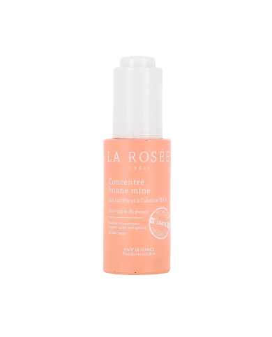 LA ROSEE Concentré bonne mine à la carotte et à l'abricot Flacon de 30 ml LA ROSEE Concentré bonne mine à la carotte et à l'abricot Flacon de 30 ml