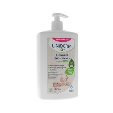 GILBERT Liniderm Liniment Oleo-Calcaire BIO Flacon de 1 litre GILBERT Liniderm Liniment Oleo-Calcaire BIO Flacon de 1 litre