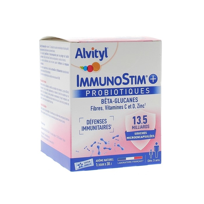 Alvityl ImmunoStim + probiotiques Boite de 30 sticks Alvityl ImmunoStim + probiotiques Boite de 30 sticks