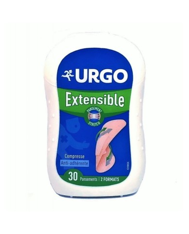 URGO EXTENSIBLE Pansements prédécoupés Boite de 30