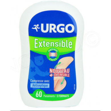 URGO EXTENSIBLE Pansements prédécoupés stretch Boite de 60