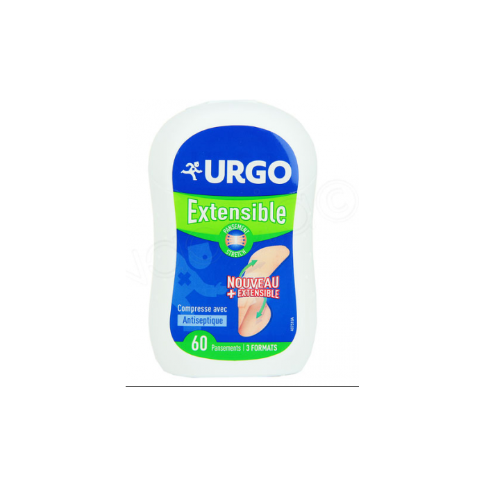 URGO EXTENSIBLE Pansements prédécoupés stretch Boite de 60