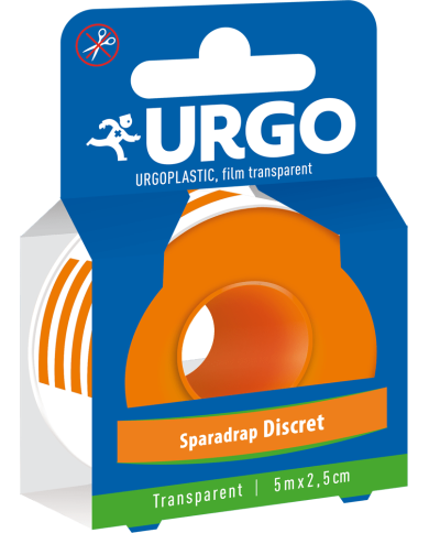 URGO PLASTIC Sparadrap Film transparent  5 m X 2.5 cm URGO PLASTIC Sparadrap Film transparent  5 m X 2.5 cm