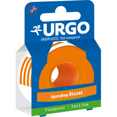 URGO PLASTIC Sparadrap Film transparent  5 m X 2.5 cm URGO PLASTIC Sparadrap Film transparent  5 m X 2.5 cm