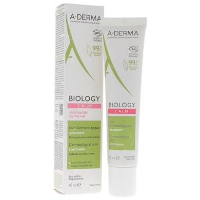 ADERMA BIOLOGY CALM Soin apaisant peaux réactives Tube de 40 ml ADERMA BIOLOGY CALM Soin apaisant peaux réactives Tube de 40 ml