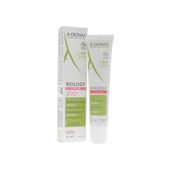 ADERMA BIOLOGY CALM Soin apaisant peaux réactives Tube de 40 ml