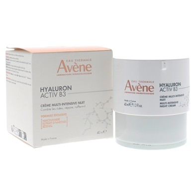 AVENE Hyaluron Activ B3 Crème multi-intensive nuit Pot de 40ml AVENE Hyaluron Activ B3 Crème multi-intensive nuit Pot de 40ml